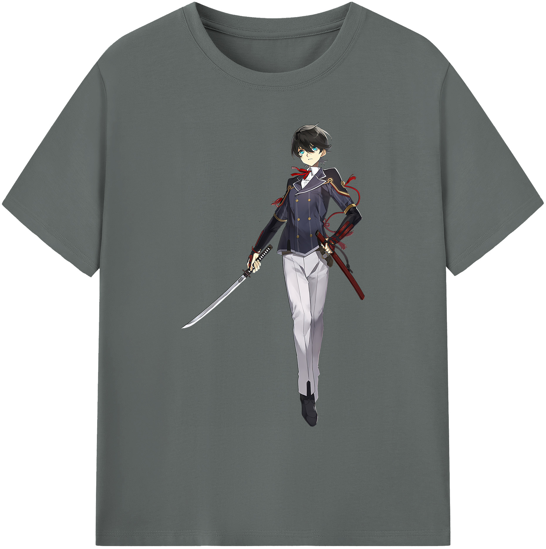 （画像用） 刀剣乱舞 Touken Ranbu 綿100％ メンズ半袖Tシャツ｜肌触りやわらか＆通気性
